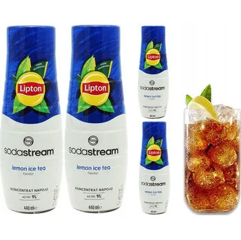 Výrobník sody 4X SIRUP SODASTREAM LIPTON ICE TEA CITRON KONCENTRÁT PRO VÝROBNÍK SODY