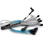 Broadcom 05-50062-00 kabel pro sériové SCSI (SAS) 1 m Černá, Modrá, Stříbrná