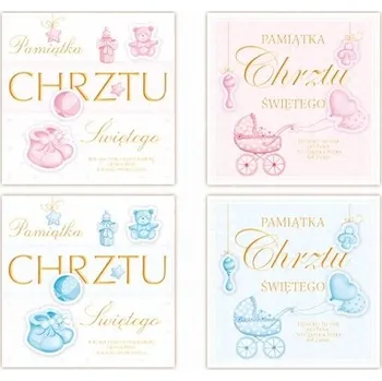 Obálka Příležitostná kartička 155x155 OBÁLKA NA KŘTINY Křest svatý MERIGRAF KRÁSNÁ