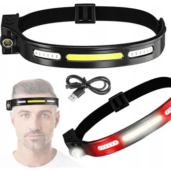 Čelovka Čelovka dobíjecí čelová svítilna na hlavu silná kompaktní