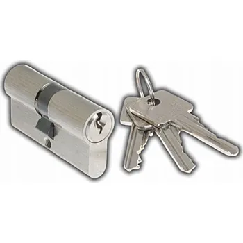 Vložka do dveří VLOŽKA DO ZÁMKU DVEŘÍ H6 30/40 NIKL, 3 KLÍČE