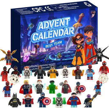 Dřevěná hračka Adventní kalendář s hračkami a figurkami - B