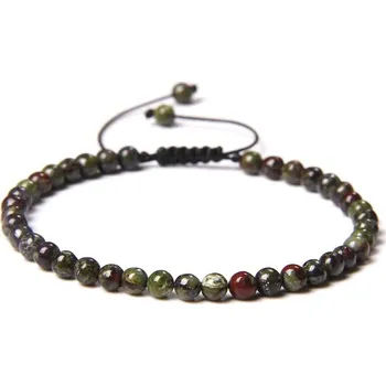 Náramek Korálkový minerální náramek ručně pletený | náramek, šperk - Kámen dračí krve