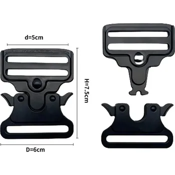 Opasek Rychloupínací kovová spona na opasek | kovová přezka, pánský opasek - 5,0 cm