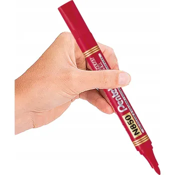 Permanentní popisovač Pentel N850 červený
