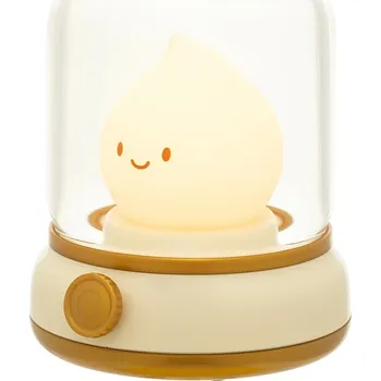 Lampička Mini přenosná led noční lampička usb | stolní lampa - Žluť