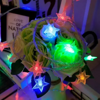 Vánoční dekorace Led světelný řetěz s křišťálovými koulemi | venkovní dekorace - B.