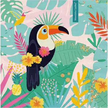 Obraz Papírový ubrousek čtvercový 33 cm x 33 cm