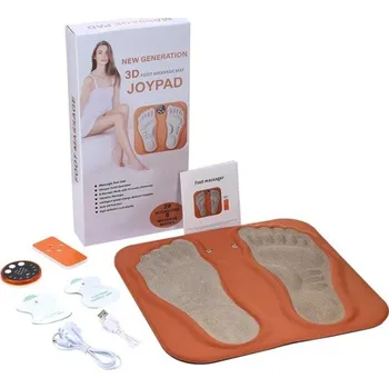 3D inteligentní masážní podložka na nohy 32x29 cm s RF dálkovým ovládáním 8 režimů 29 úrovní Masáž svalů Krevní oběh Relaxace Štíhlé nohy