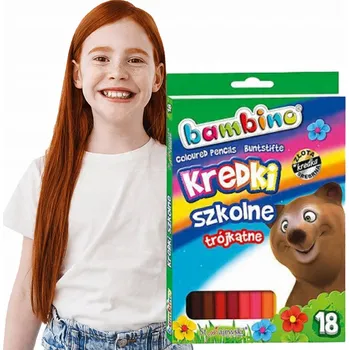 Pastelka Bambino pastelky, oboustranné, 18 pastelek, 36 barev + ořezávátko