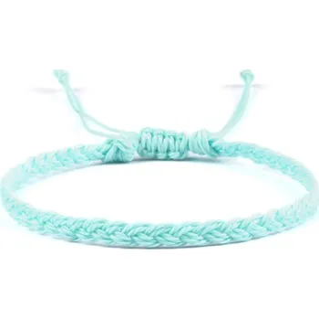 Náramek Ručně pletený barevný šňůrkový náramek na ruku | šperk - 9