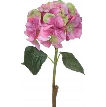 umělá květina UMĚLÁ HORTENZIE gumový květ, větvička 60 cm