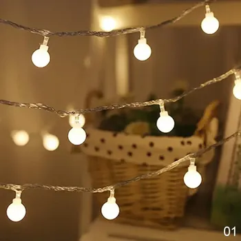 Vánoční dekorace Vánoční světelný řetěz s 10/20 LED | vánoční osvětlení - 04 , 1,5 m