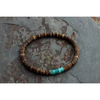 Náramek Stylový korálkový náramek s minerály | pánský náramek, dárek pro muže - A1