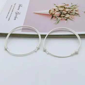 Náramek Náramky pro štěstí v páru na šňůrce | párový náramek, náramek štěstí - F