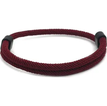 Náramek Nastavitelný minimalistický náramek pro páry | párový náramek, červený náramek - BF97-4