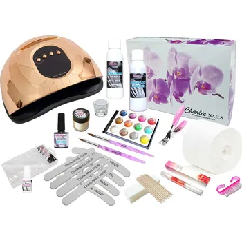 Startovací sada na Akrylové nehty XXL150W na tipy - GOLD