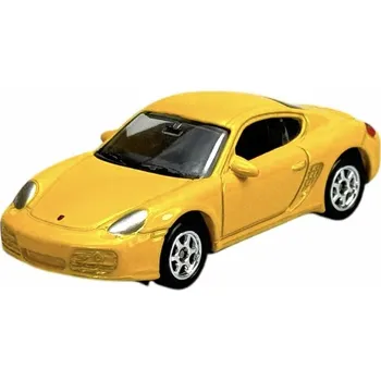 autíčko WELLY PORSCHE CAYMAN S ŽLUTÝ 1:60 NOVÝ KOVOVÝ MODEL 52224