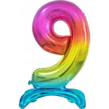 Balónek Fóliový Balón Stojící Číslo 9 (74 cm) - ZÁRUKA!!