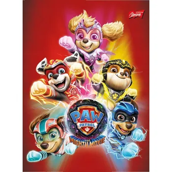 Sešit Sešit Majewski A5 16 listů se třemi řádky Tlapková patrola