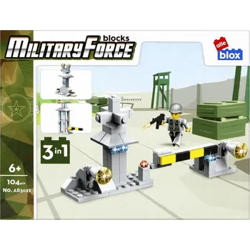 ostatní stavebnice STAVEBNÍ STAVEBNICE pro DĚTI od 6 let 104 dílků VOJENSKÁ SADA alleBLOX