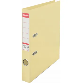 Světlý PÁKOVÝ POŘADAČ A4 mechanismus BÉŽOVÝ 50 mm ESSELTE POŘADAČ