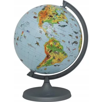 Glóbus Zoologický glóbus s aplikací SADA 25cm DĚTI Skvělý glóbus Dobrý