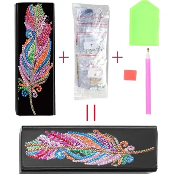 Úložný box Diamantový box na brýle s malováním | pouzdro - J.