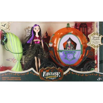 Doplněk pro panenku Hračka KOČÁR PRO PRINCEZNU s příslušenstvím pro panenky MIX Mega Creative