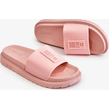 Dámské žabky Dámské pantofle Big Star - světle růžové Velikost: 37