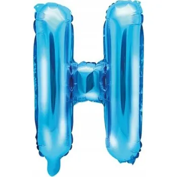 Balónek Fóliový balónek písmeno H, modrý, 92 cm
