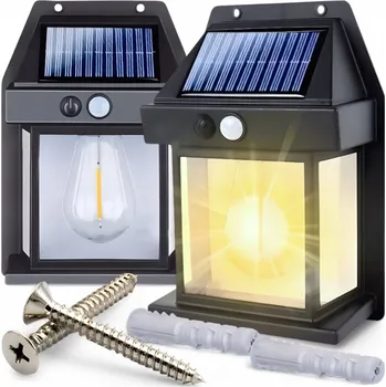 Venkovní osvětlení Fasádní lampa LTC 600 lm solární napájení