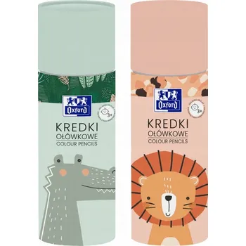 Pastelka Dřevěné PASTELKY v tubě OXFORD Dětská sada 24 dřevěných PASTELKY