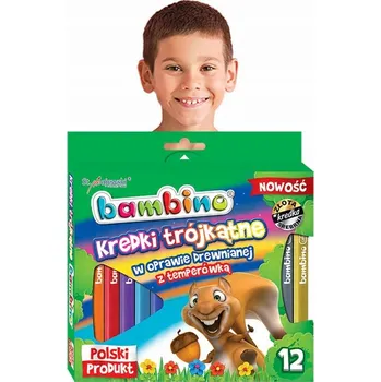 Pastelka Bambino Pastelky silné, 12 barev, kulaté