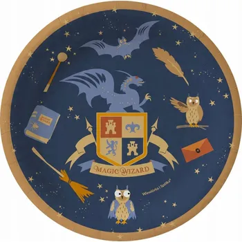 Talíř Talířky Magic Wizard, průměr 20 cm, 8 ks / Veverka a společnost