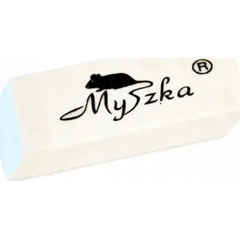 Pryž Školní guma na mazání bílá, bílá guma na gumování, gumy Interrex bílá 36 ks