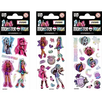 samolepka Motivační Samolepky Monster High dárek pro holčičku, samolepky pro Sticker Boo, dekorativní samolepky , sada 4 samolepek ks
