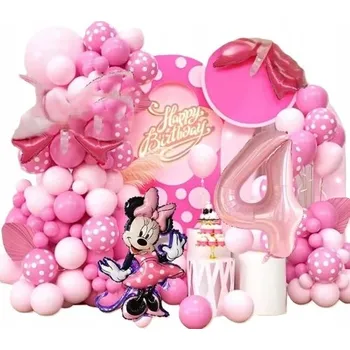 Balónek SADA BALÓNKŮ K NAROZENINÁM + GIRLANDA 80 DÍLŮ