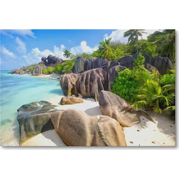 Obraz Obraz na plátně ANSE SOURCE BEACH SEYCHELLES 30 x 20 cm