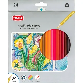 Pastelka Trojúhelníkové PASTELKY TOMA 24 barev GOOD
