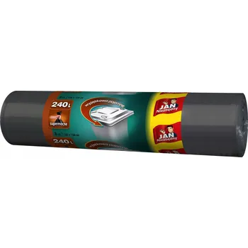 Pytle na odpadky Univerzální pytle na odpad Jan Niezbędny JAN-WOR-HD240 B 240 l 8 ks