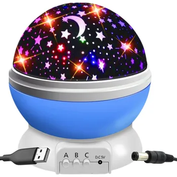 Dětské svítidlo PROJEKTOR NOČNÍ OBLOHY PROJEKTOR NOČNÍ LAMPA STAR MASTER OTOČNÝ