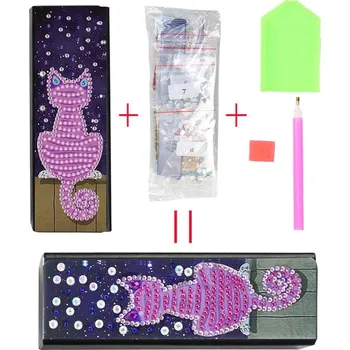 Úložný box Diamantový box na brýle s malováním | pouzdro - F