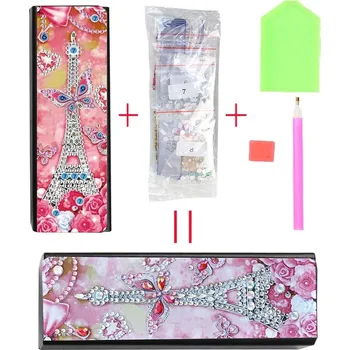 Úložný box Diamantový box na brýle s malováním | pouzdro - C