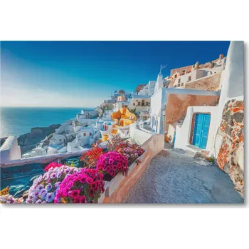 Obraz Obraz na plátně MRAKODRAPY V NOCI V HONGKONGU V ČÍNĚ 40 x 30 cm