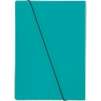 DESKY na DOKUMENTY A4 s gumou tyrkysové VAU-PE PAPÍROVÉ desky ŠKOLNÍ