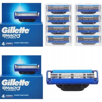 Příslušenství k holicímu strojku Gillette Mach 3 Turbo náhradní břity do holicího strojku 4 kusy