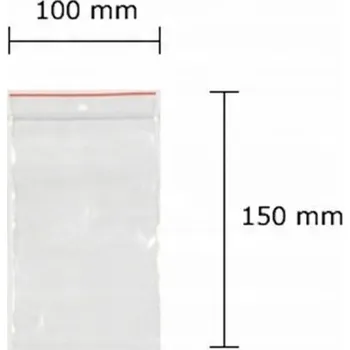 Sáčky se zipem univerzální LDPE 100x150 Balení 100 Kusů Pro balení