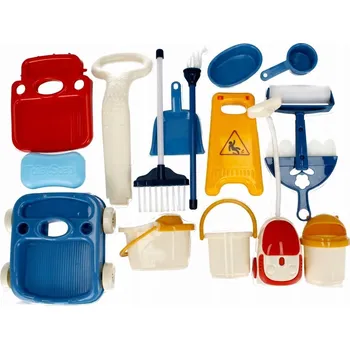 Hračka pro nejmenší Hrací sada na ÚKLID pro děti MEGA CREATIVE – doplňky BAREVNÉ