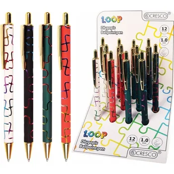 Propiska automatická modrá Cresco